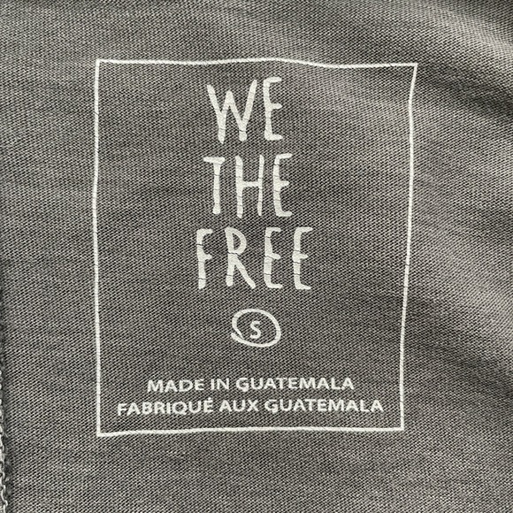 We The Free Long Sleeve Tunic Top Oversized Relaxed Fit Gray Small S - Picture 2 of 6